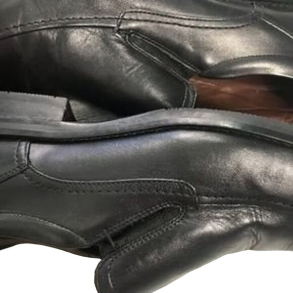 JOHNSTON & MURPHY Men's Black Slip-on Dress Shoes Size 10 - Picture 8 of 8